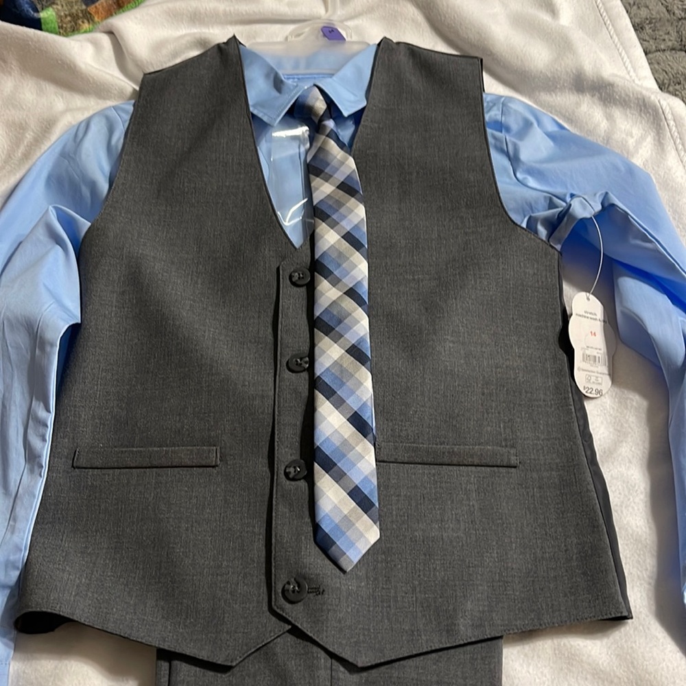 Boys dress shirt and pants
